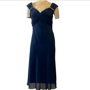 Patra Evening Dress Mother of the Bride Black Tie Special Event Sz 10 Black 154L